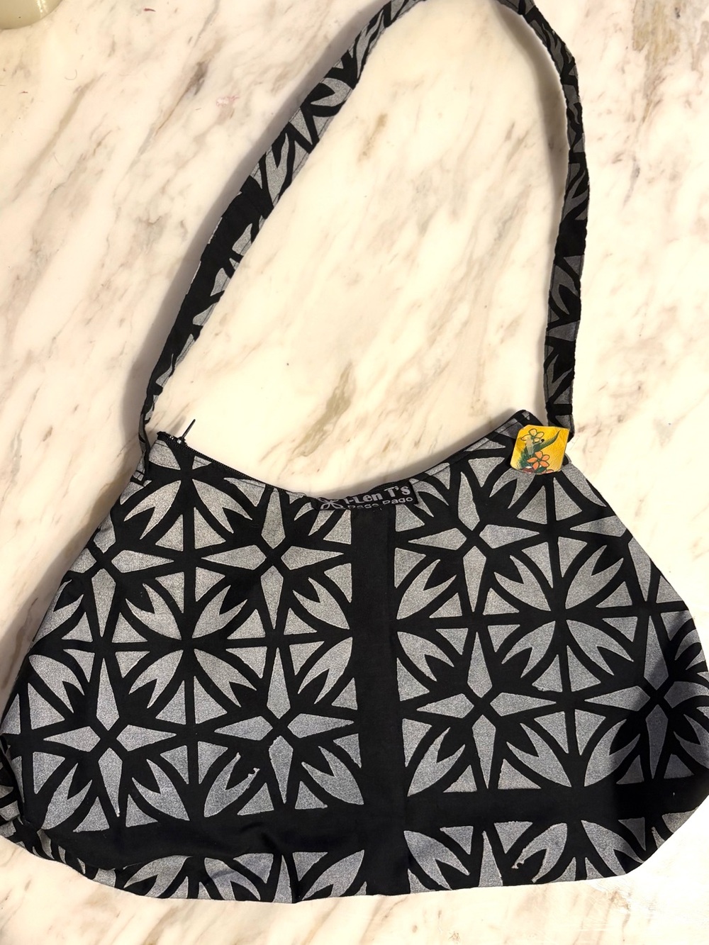 Hawaiian print purse